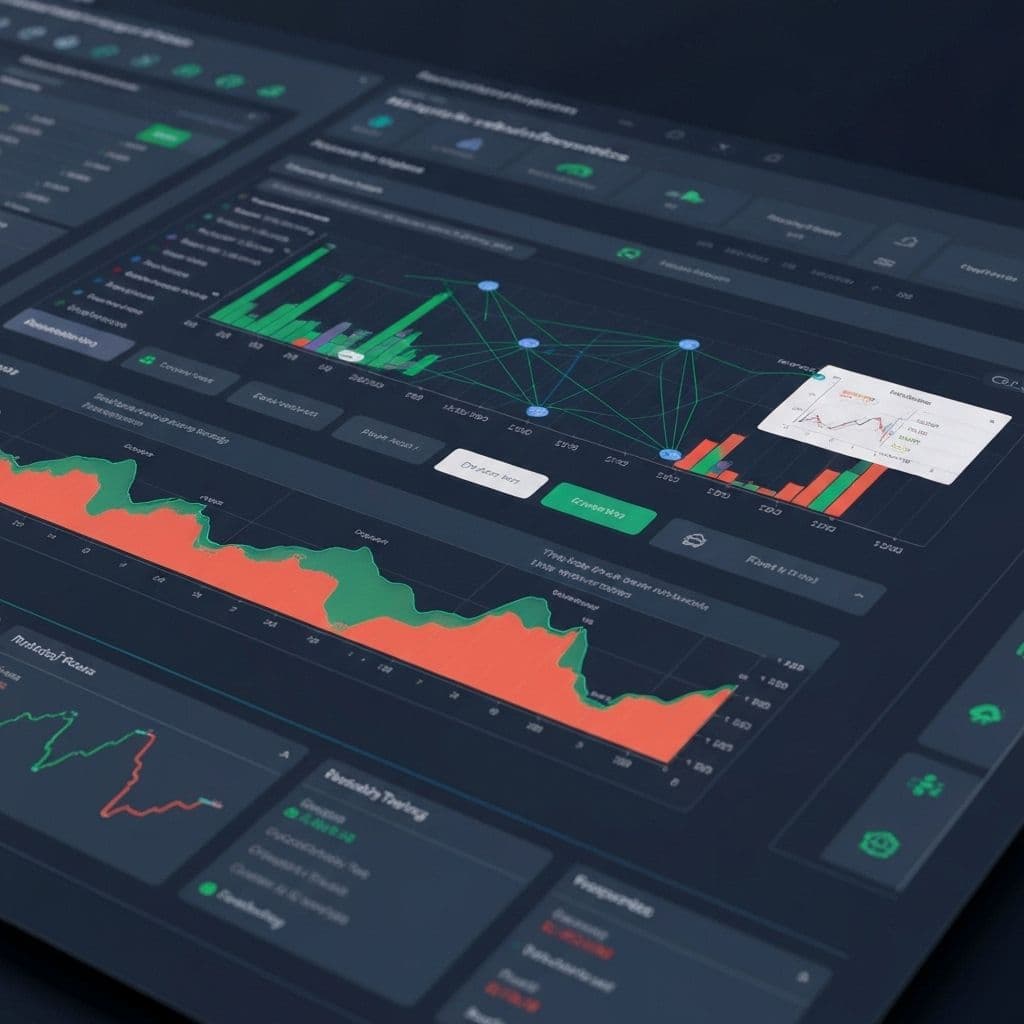 Blockchain forensics software dashboard showing investigation analytics and tools